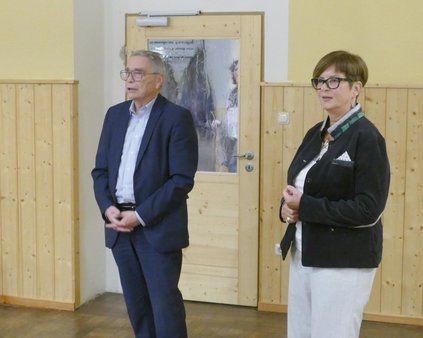 Traditionelles Gansessen, Begrüßung durch Präsident Günther Kamm und Cornelia Gebell